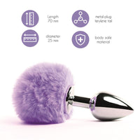 Feelztoys - Plug Anale Coda di coniglio Viola