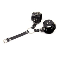 Fetish Addict - Collar with Restraints Adjustable Black