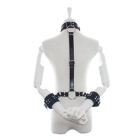 Fetish Addict - Collar with Restraints Adjustable Black