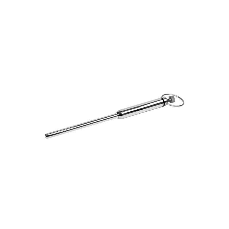 Rimba Bondage Play - Silver Vibration Metallic Urethral Dilator 7mm