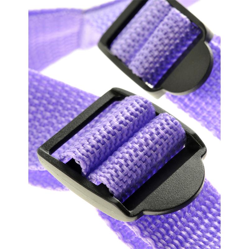 Dillio - Purple 19cm Strap-On Suspender Harness Set