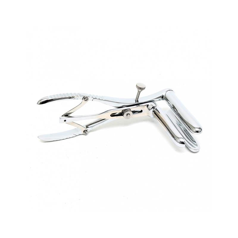 Rimba Bondage Play - Anal Speculum with 3 Spoons Chrome Silver