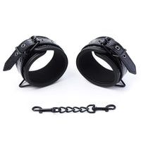 IntoYou Black Sapphire - Adjustable Cuffs Vegan Leather