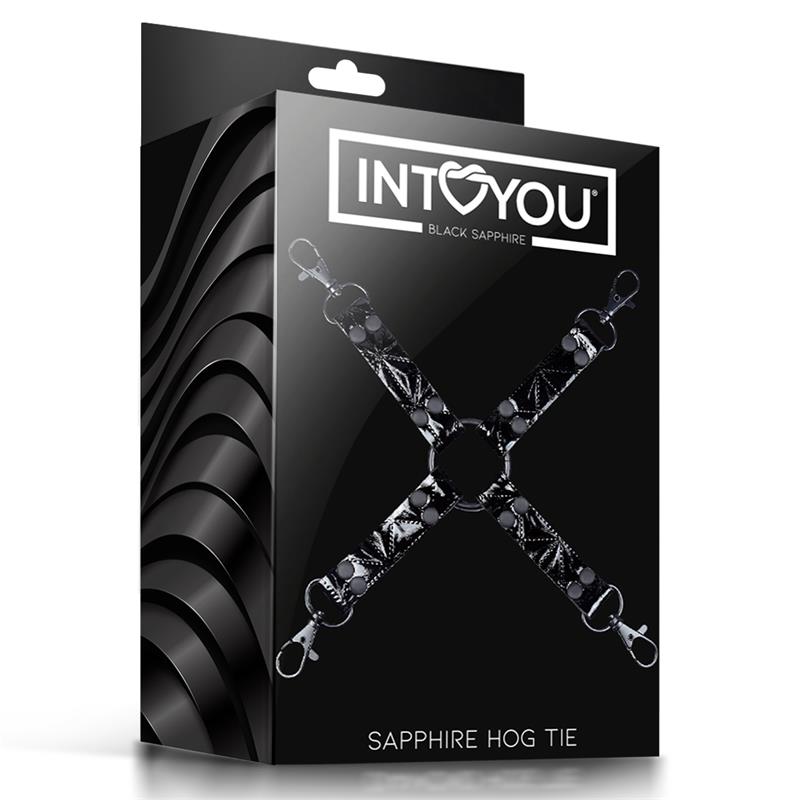 IntoYou Black Sapphire - Hog Tie Sapphire Vegan Leather