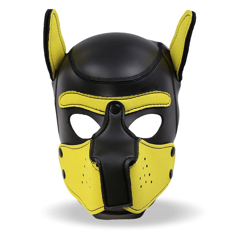 IntoYou BDSM Line - Mask Hound Dog Hood Black & Yellow