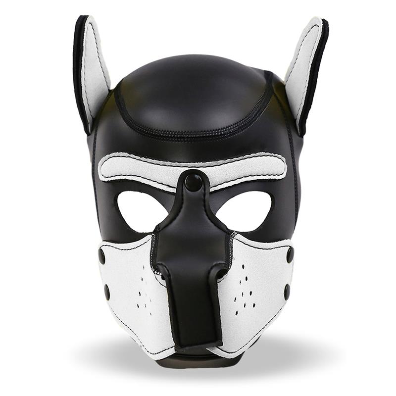 IntoYou BDSM Line - Mask Hound Dog Hood Black & White