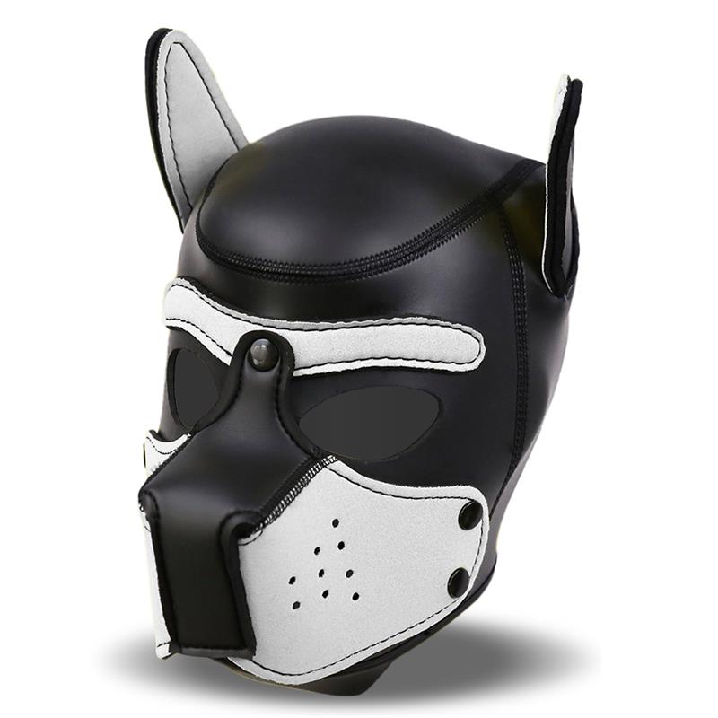 IntoYou BDSM Line - Mask Hound Dog Hood Black & White