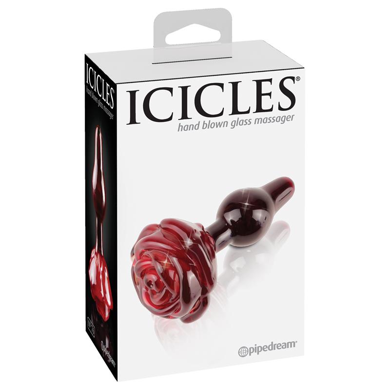 Icicles Hand Blown Glass Massager - N. 76