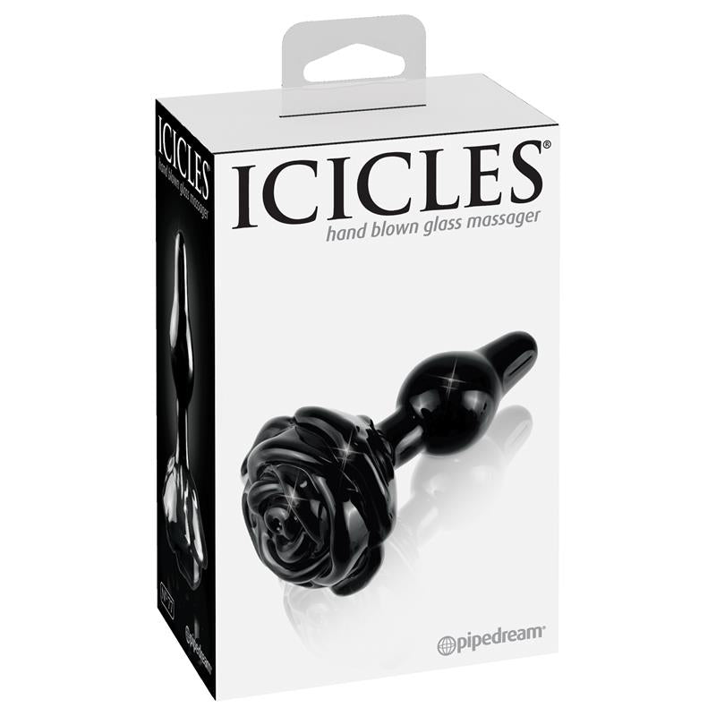 Icicles Hand Blown Glass Massager - N. 77