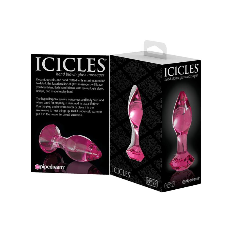 Icicles Hand Blown Glass Massager - N. 78-79