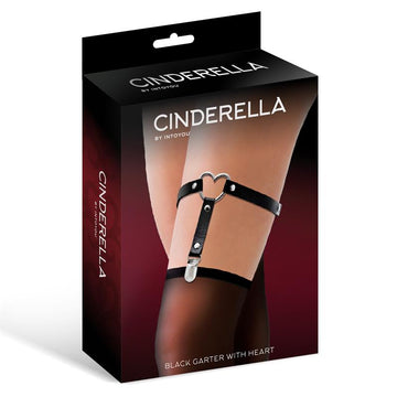 Cinderella - Garter Harness Donna nero con cuore