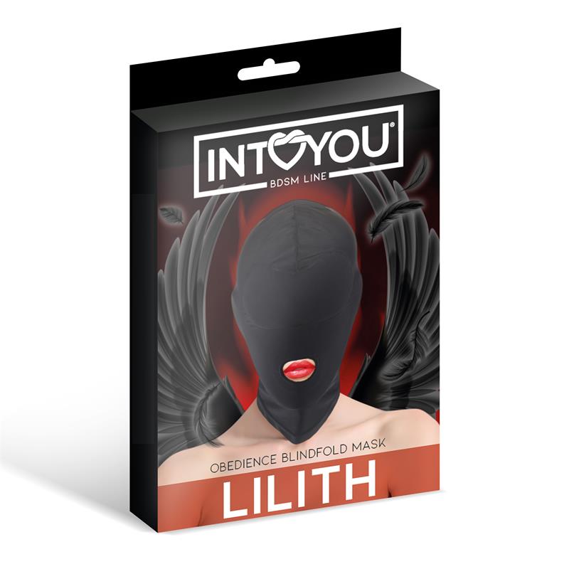 IntoYou BDSM Line - Lilith Incognito Mask with Mouth Opening Black