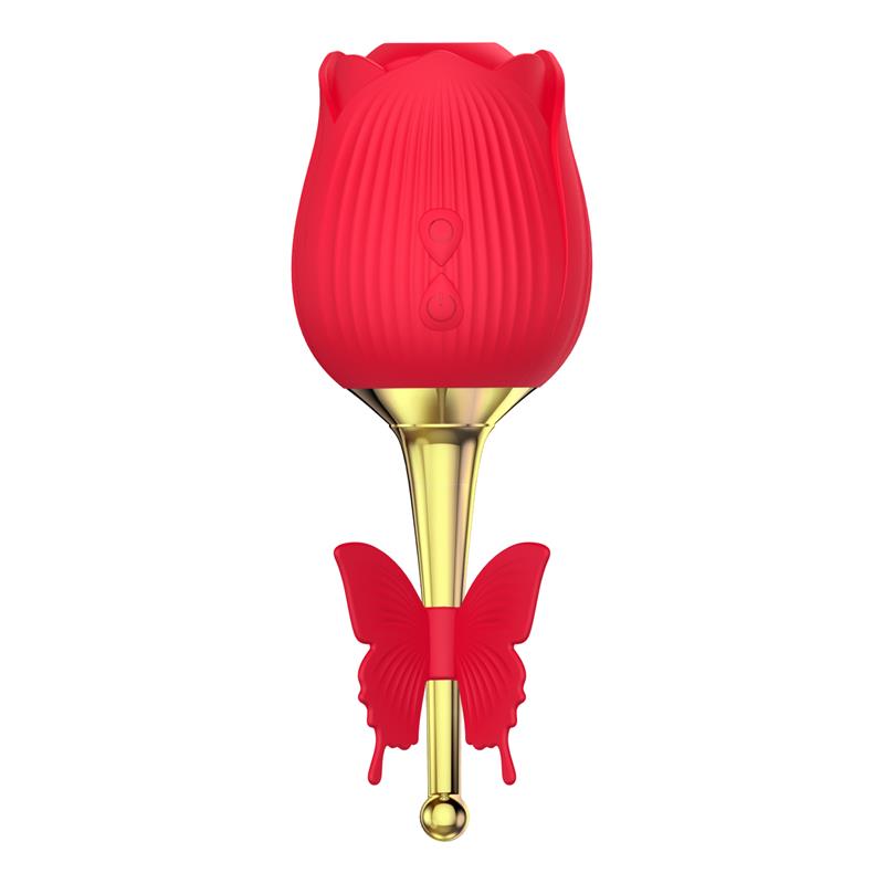 Martinella - Clitoris Stimulator with Point Vibrator Hot Red