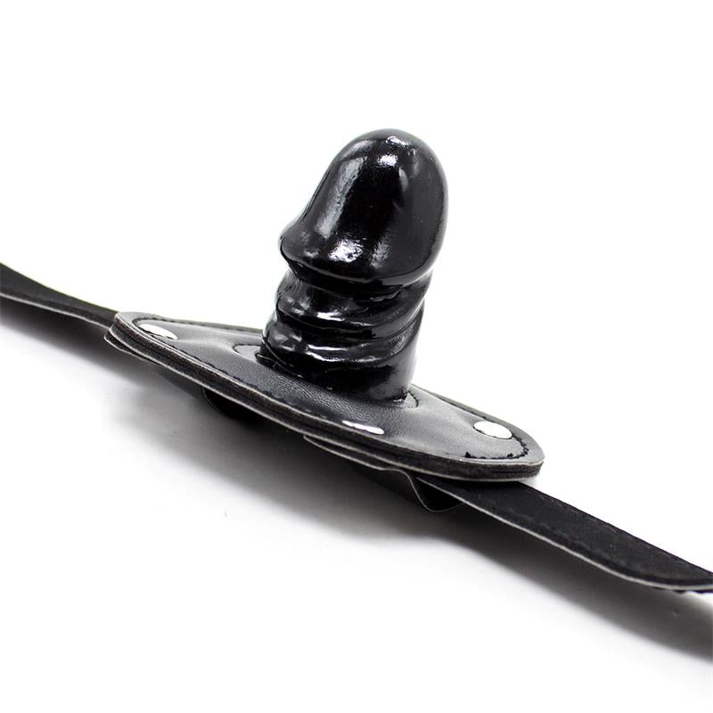 Fetish Addict - Gag With Padlock Penis Shape 5CM Small Black