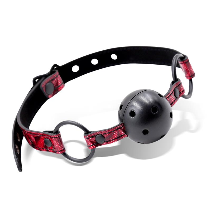 IntoYou Diamond Line - Breathable Ball Gag Vegan Leather