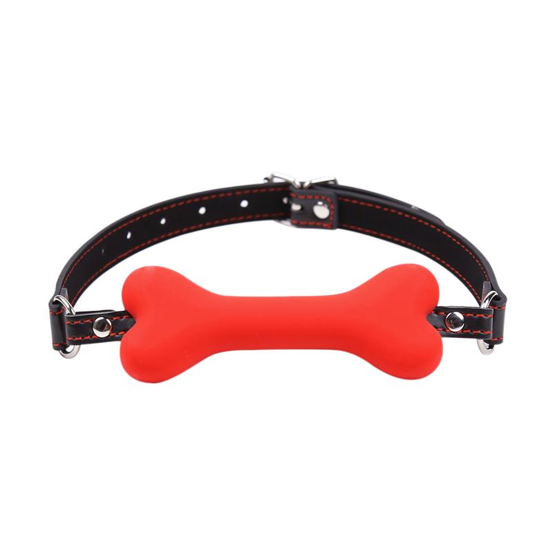 Fetish Addict - Bone Gag Ball Red