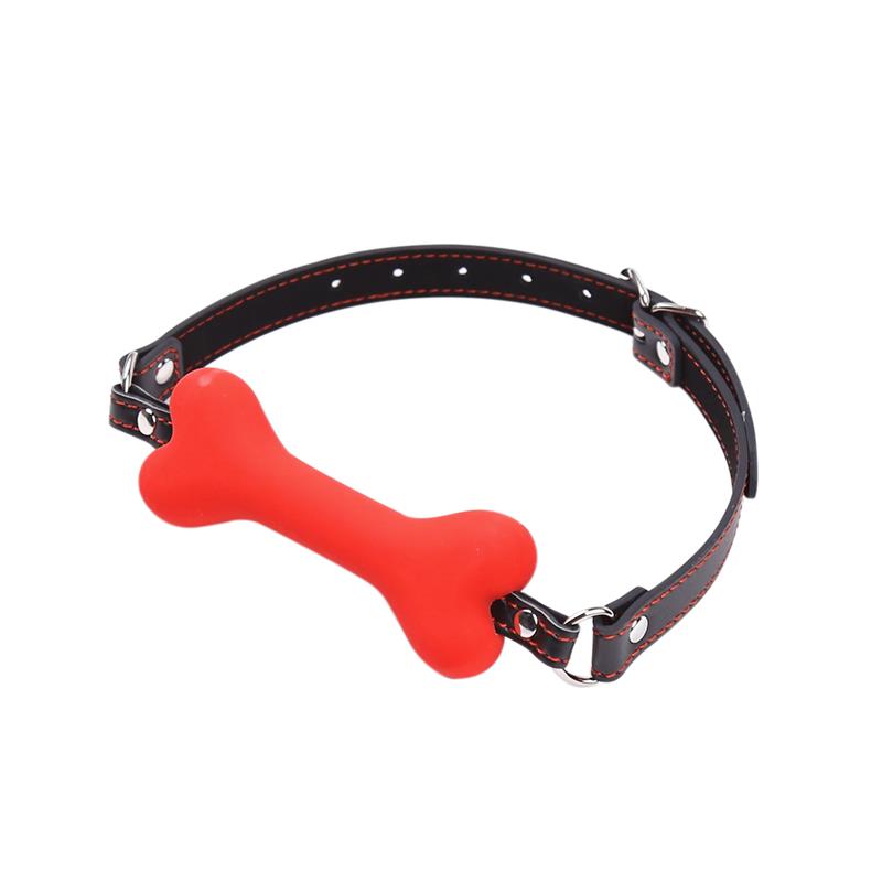 Fetish Addict - Bone Gag Ball Red