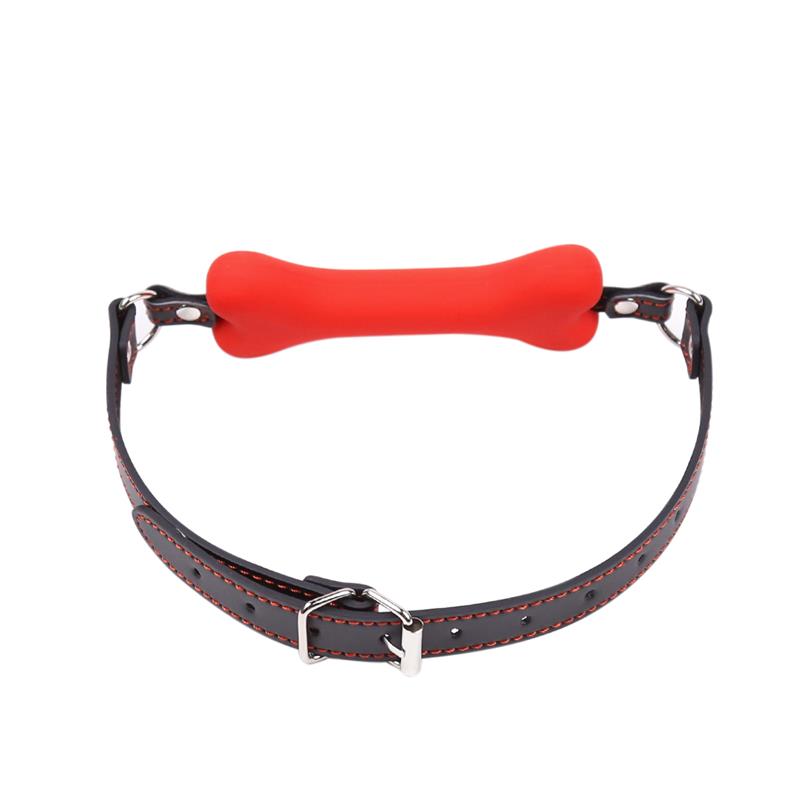 Fetish Addict - Bone Gag Ball Red