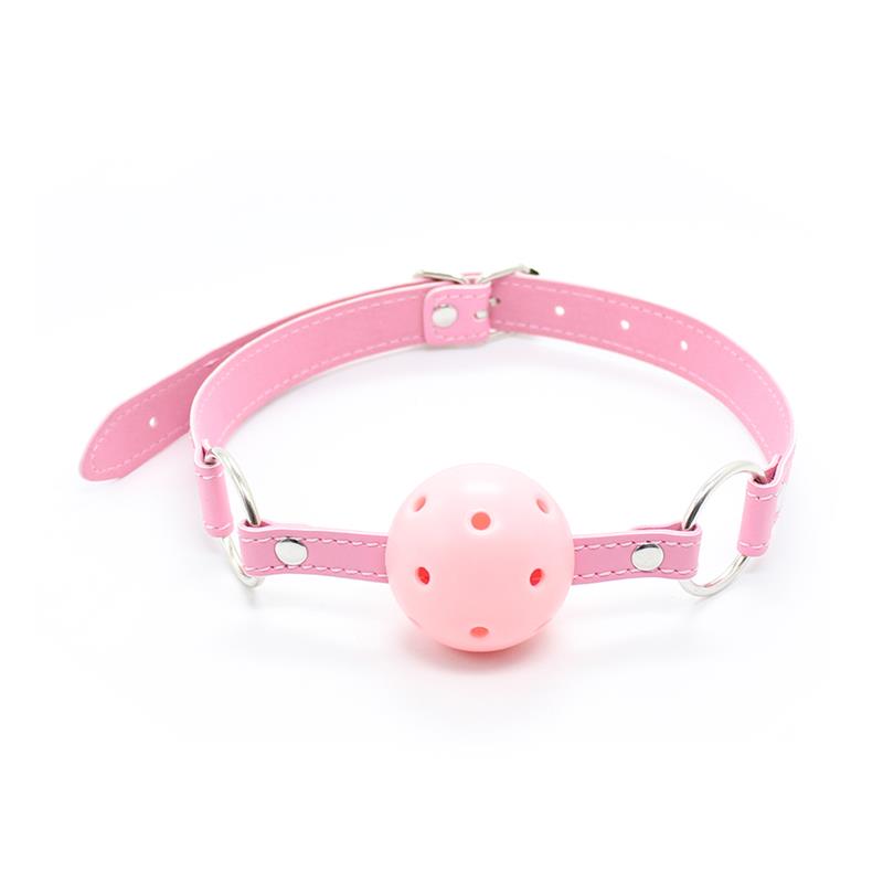 Fetish Addict - Ball Gag Breathable Adjustable Ball 4,5 cm Pink