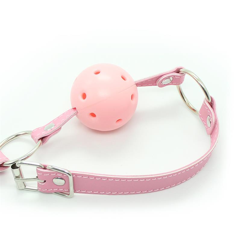 Fetish Addict - Ball Gag Breathable Adjustable Ball 4,5 cm Pink