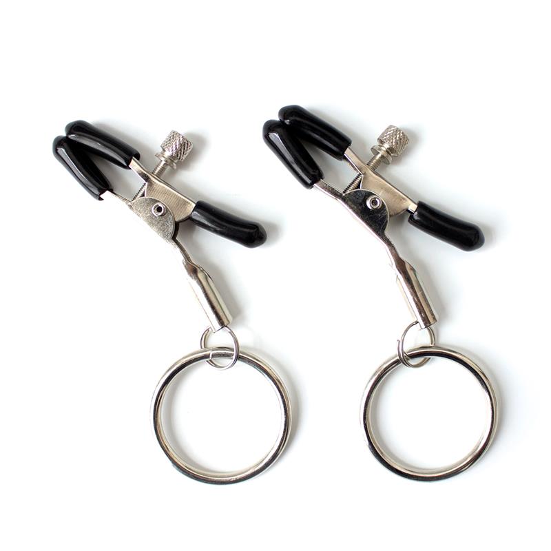 Fetish Addict - Nipple Clamps with O Ring Metal