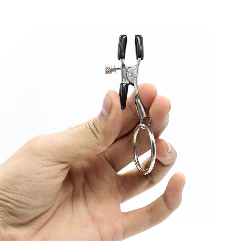 Fetish Addict - Nipple Clamps with O Ring Metal