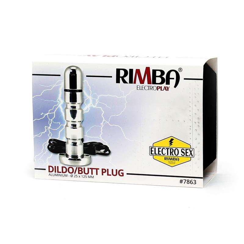 Rimba Electro Play -  Electro Anal Dildo, Bi-Polar - 125mm