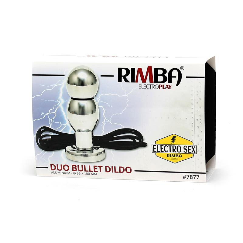 Rimba Electro Play - Electro Dildo - Double Bullet - Bi-Polar - 100mm