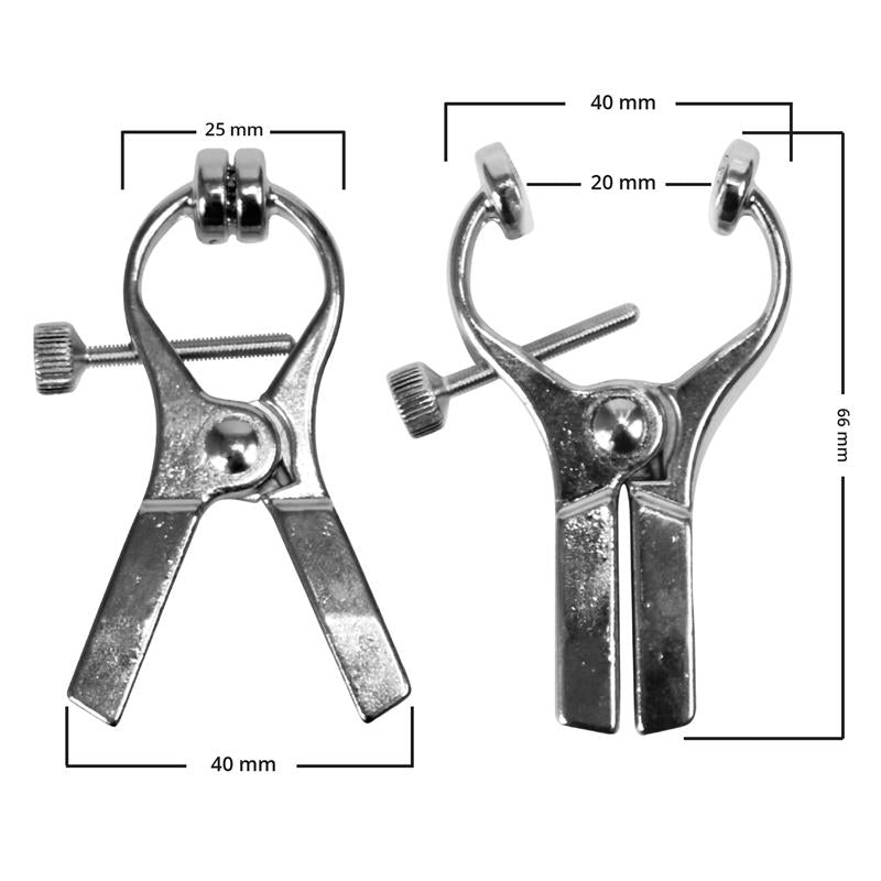 Rimba Electro Play - Luxurous Electro Clamps Uni-Polar - 2 Pcs